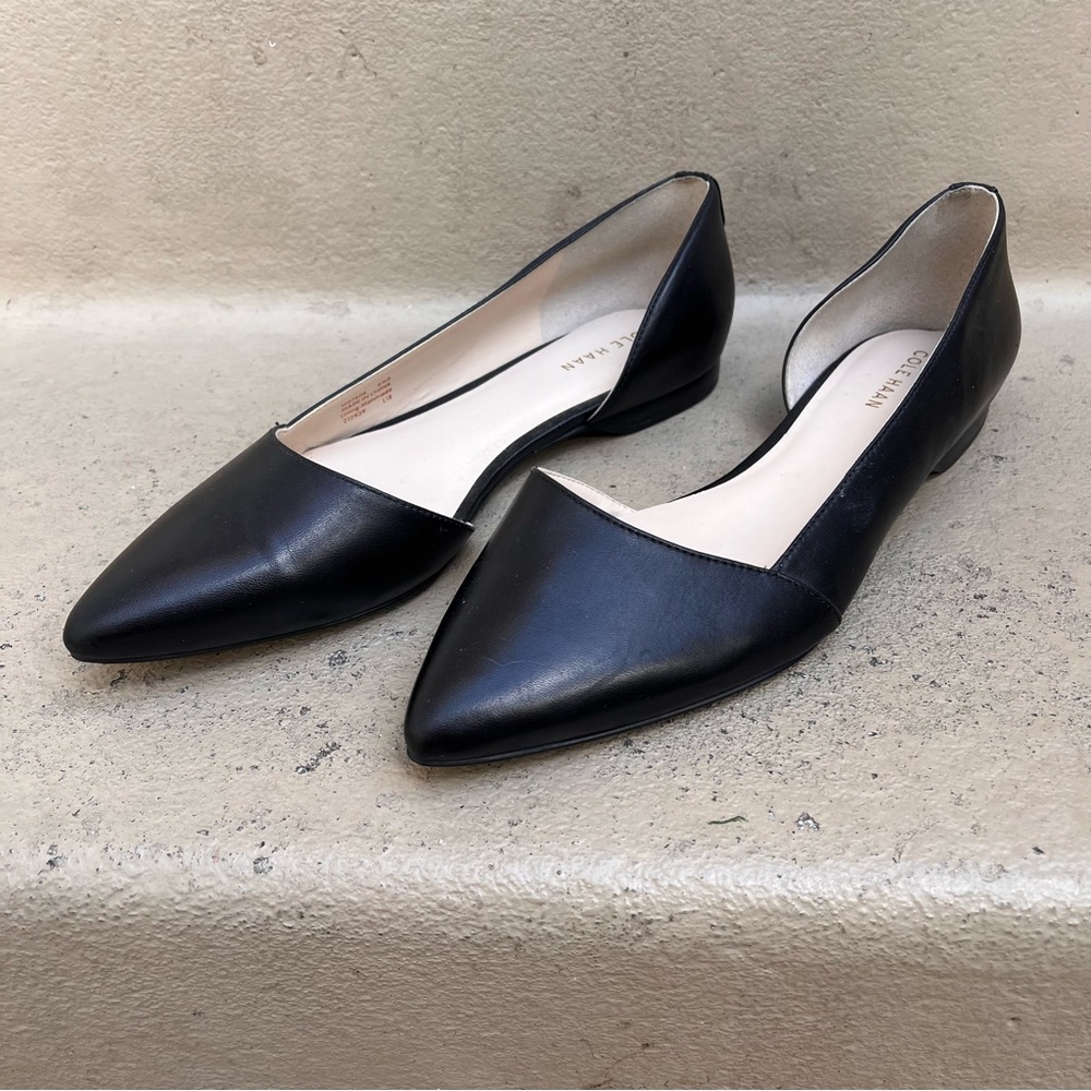 Cole Haan Black Leather Flats